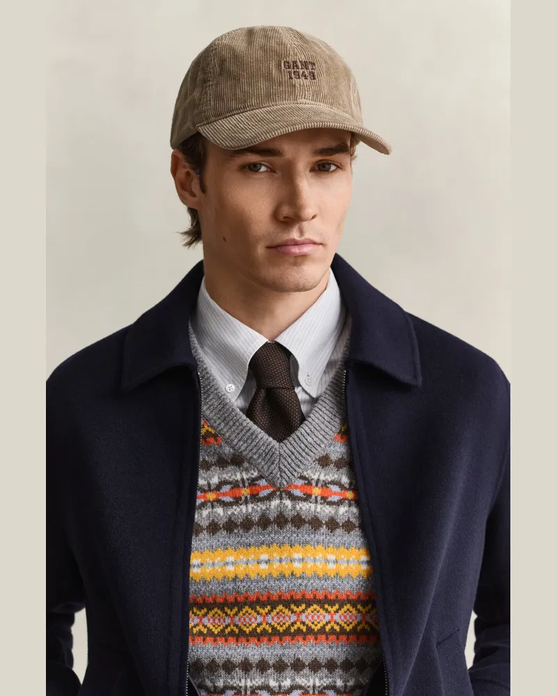 Gant Herren Cord Cap LIGHT TAUPE Light