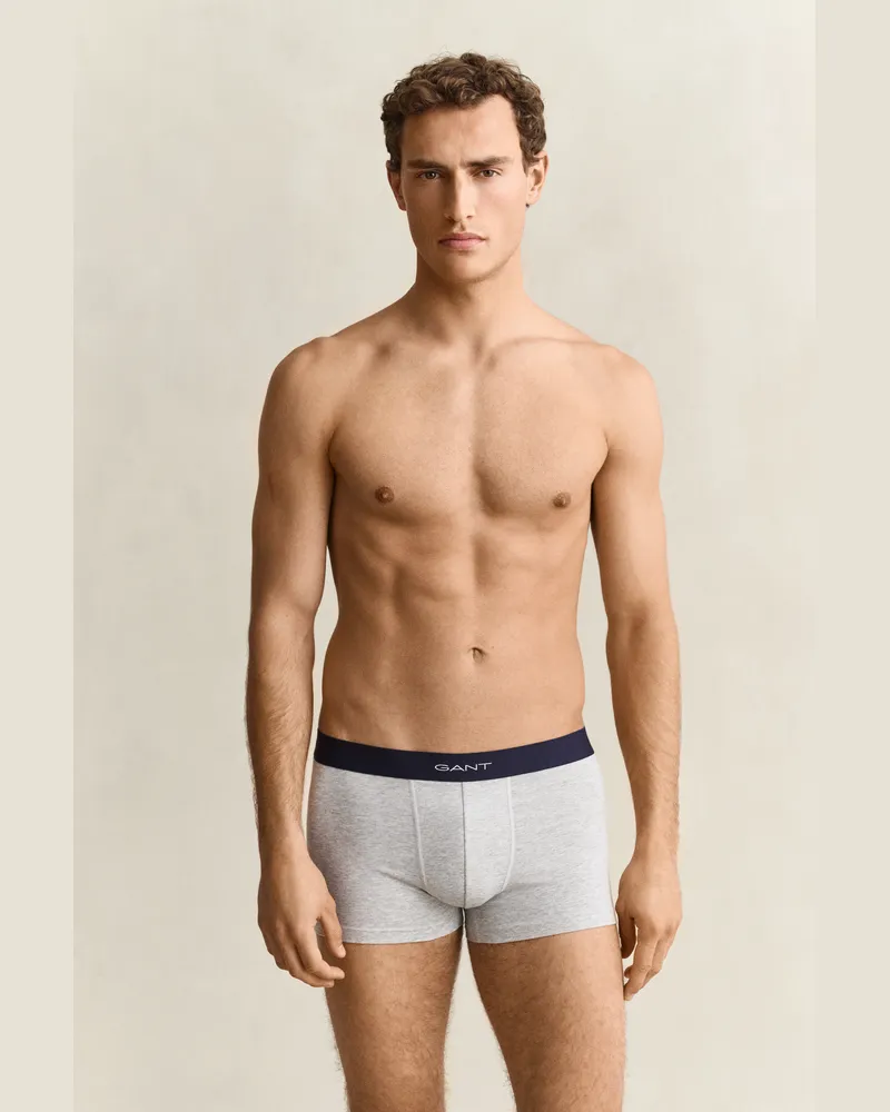Gant Herren 3er-Pack Sortierte Boxershorts LIGHT Grau MELANGE Light