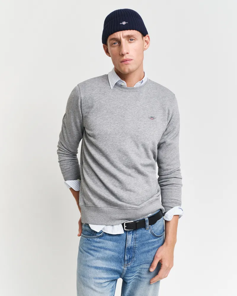 Gant Herren Shield Rundhals-Sweatshirt 
