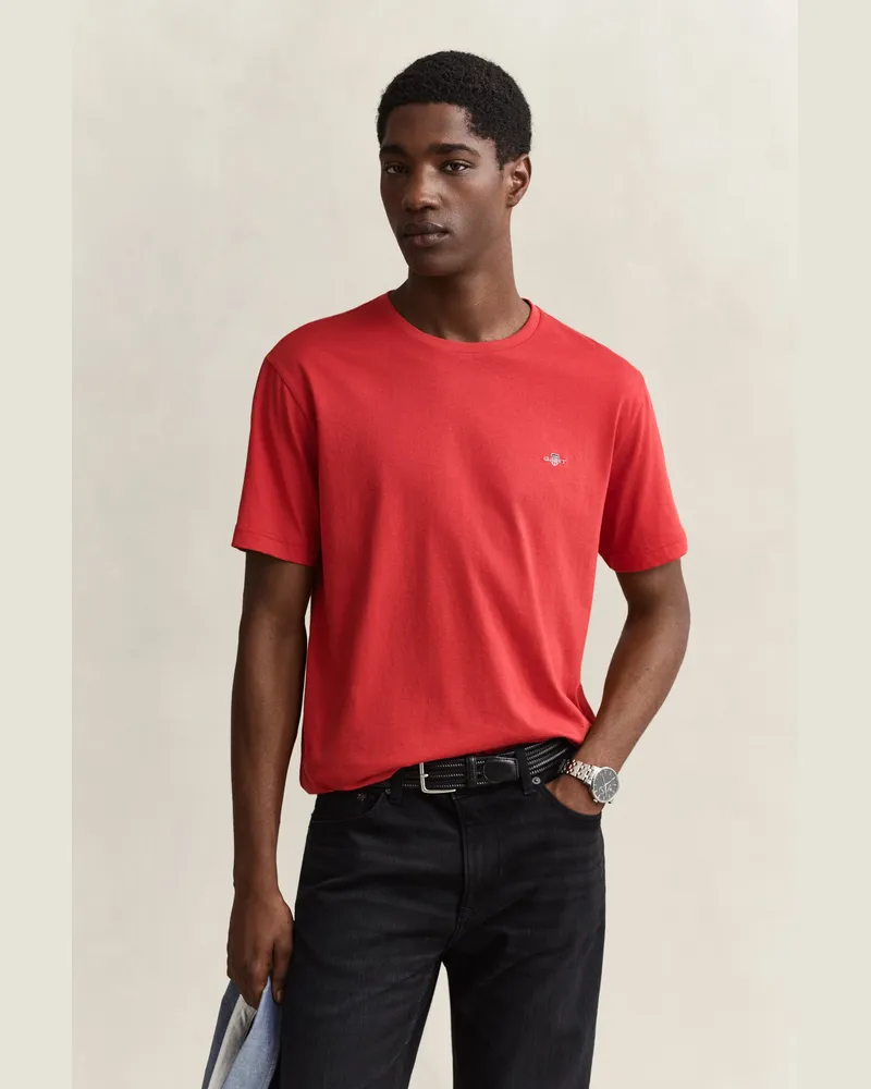 Gant Herren Regular Fit Shield T-Shirt MAPLE FIRE Maple