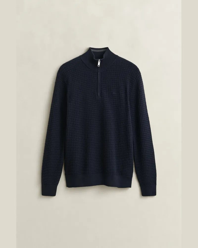 Gant Herren Troyer mit Struktur EVENING Blau Evening