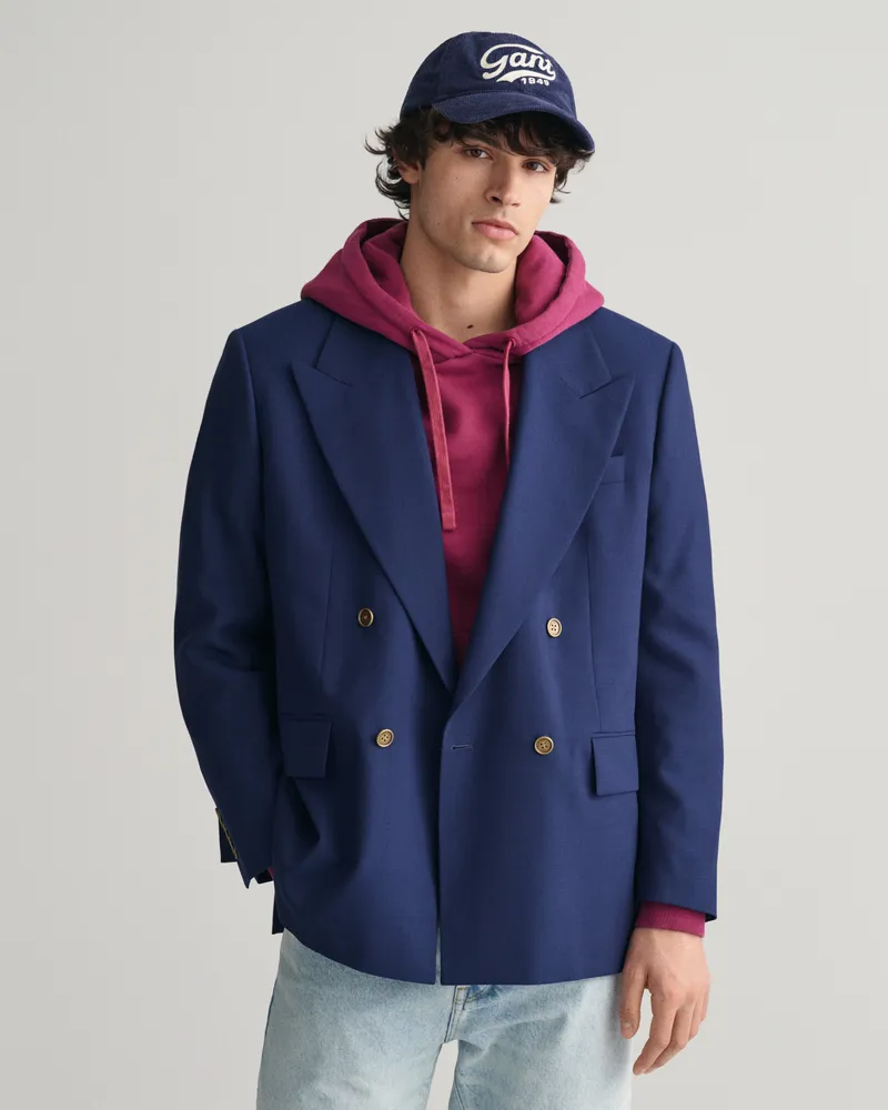 Gant Herren Oversized zweireihiger Club Blazer 