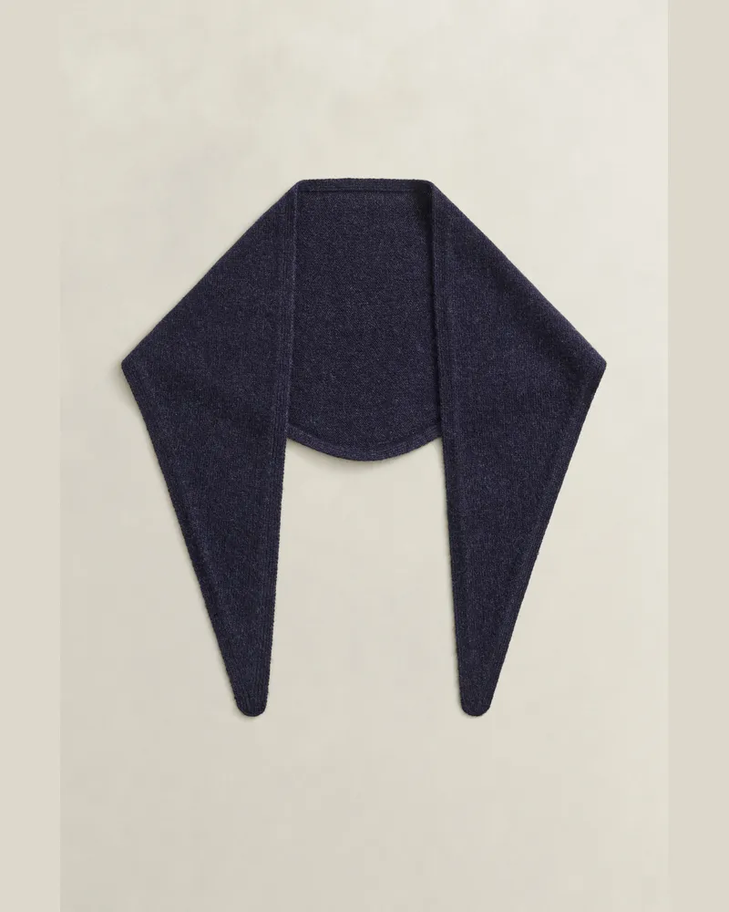 Gant Damen Dreieckstuch aus Woll-Kaschmir-Mix EVENING Blau Evening