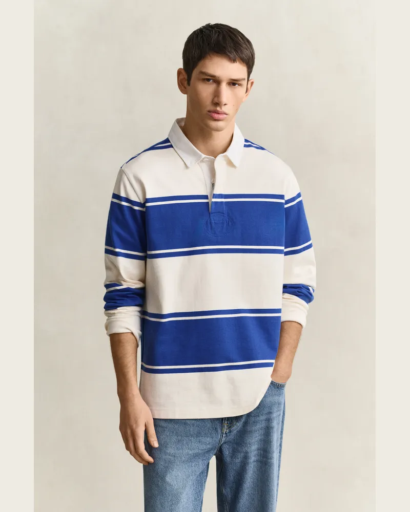 Gant Herren Gestreiftes Rugger NAUTICAL Blau Nautical