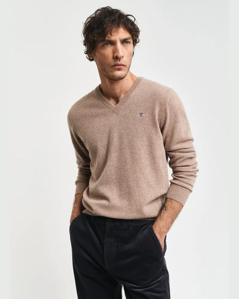 Gant Herren Superfine Lambswool V-Neck Pullover 
