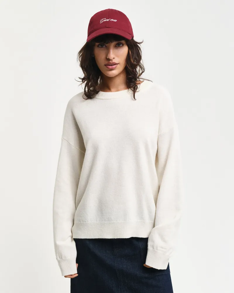 Gant Damen Superfine Lambswool Rundhalspullover 