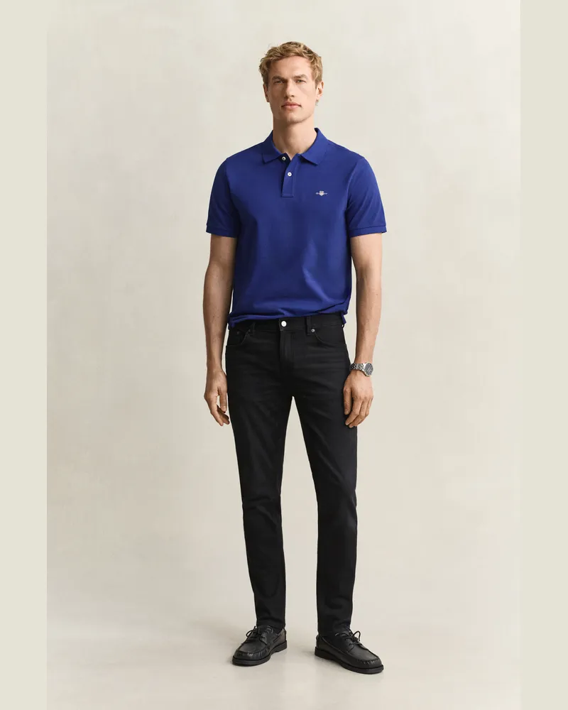 Gant Herren Slim Jeans Schwarz BROKEN IN Schwarz