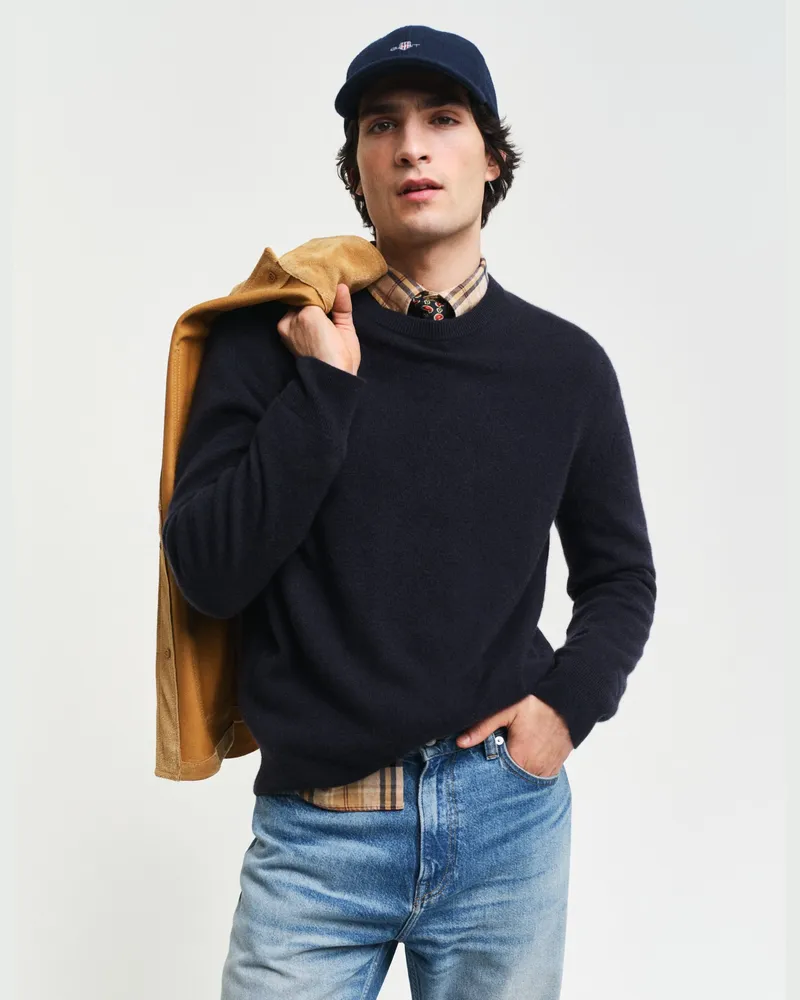 Gant Herren Kaschmir Rundhalspullover 