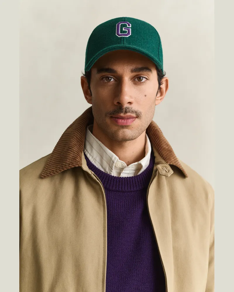 Gant Herren Melton Cap DARK EMERALD Dark