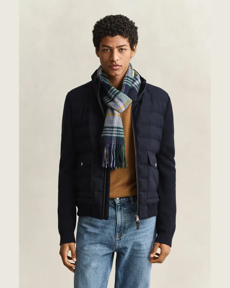 Gant Herren Hybride isolierte Flanelljacke EVENING Blau Evening