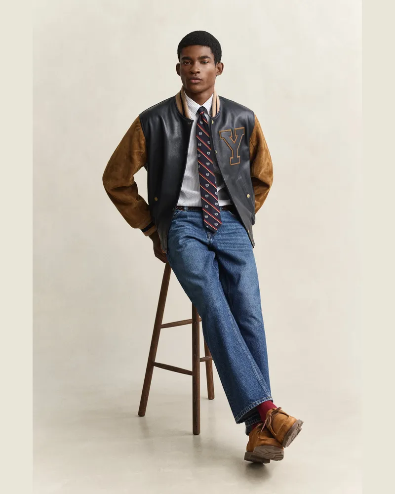 Gant Herren Gant x Yale Varsity Jacket NAVY Navy