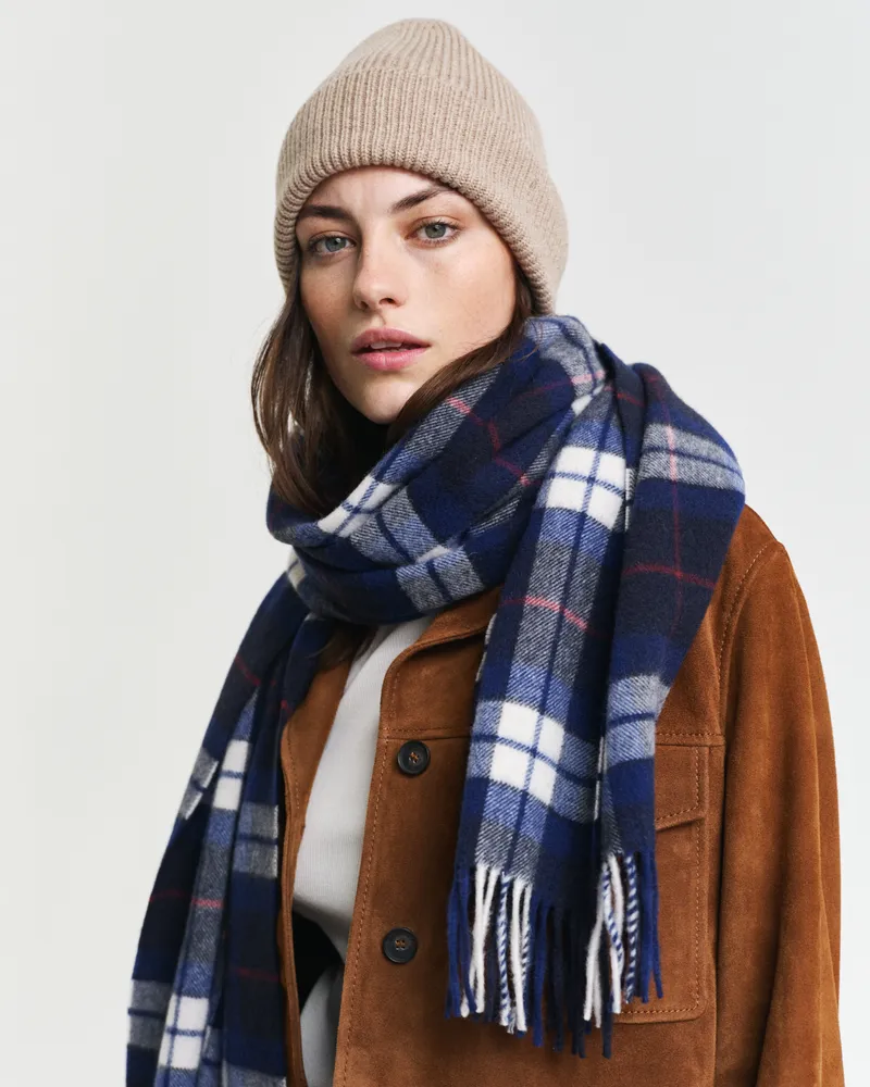 Gant Damen Gerippte Beanie aus Wolle 