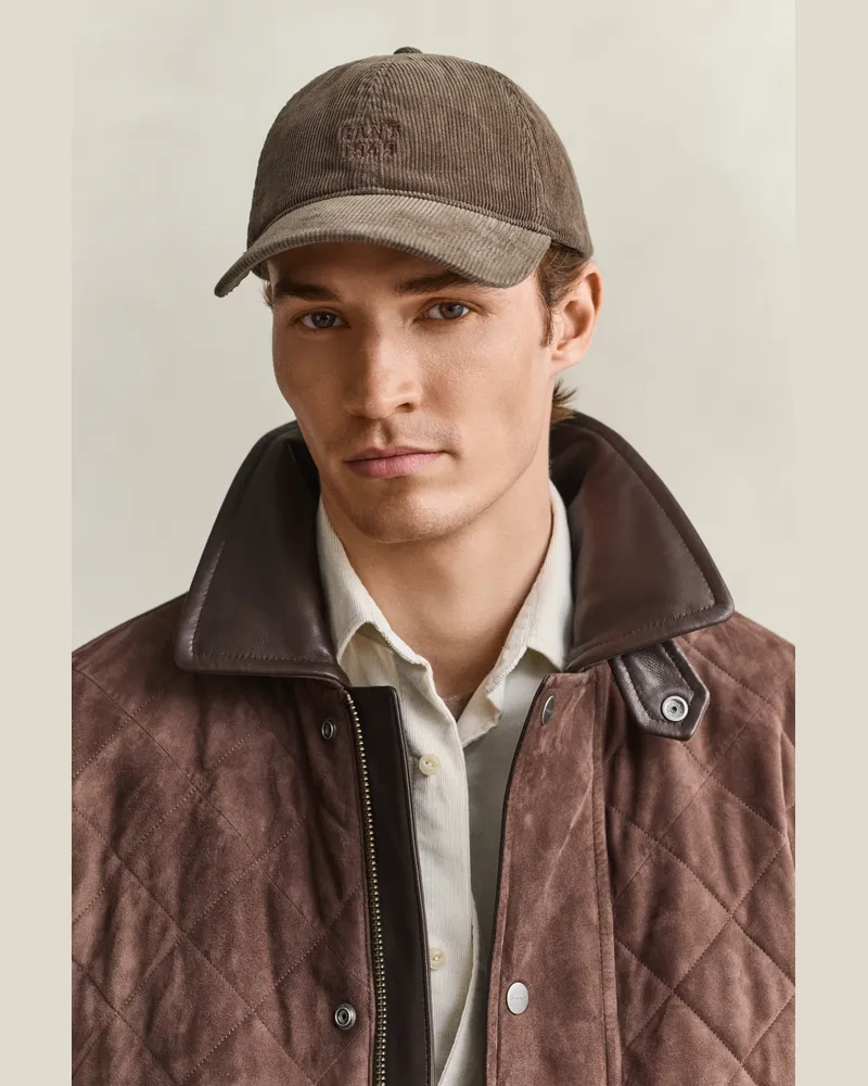 Gant Herren Cord Cap DARK MOSS Grün Dark