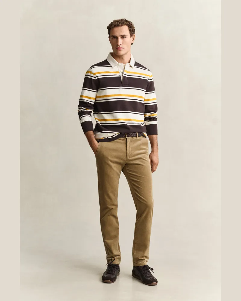 Gant Herren Slim Fit Cord Chinohose LIGHT TAUPE Light