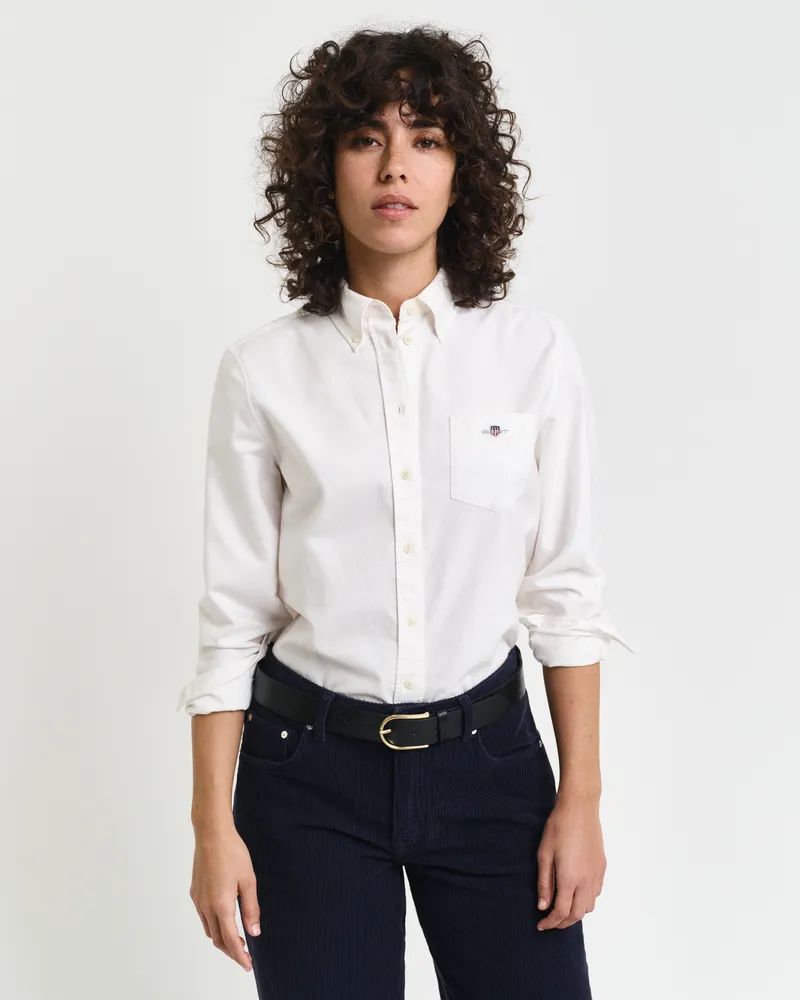 Gant Damen Regular Fit Oxford-Bluse 