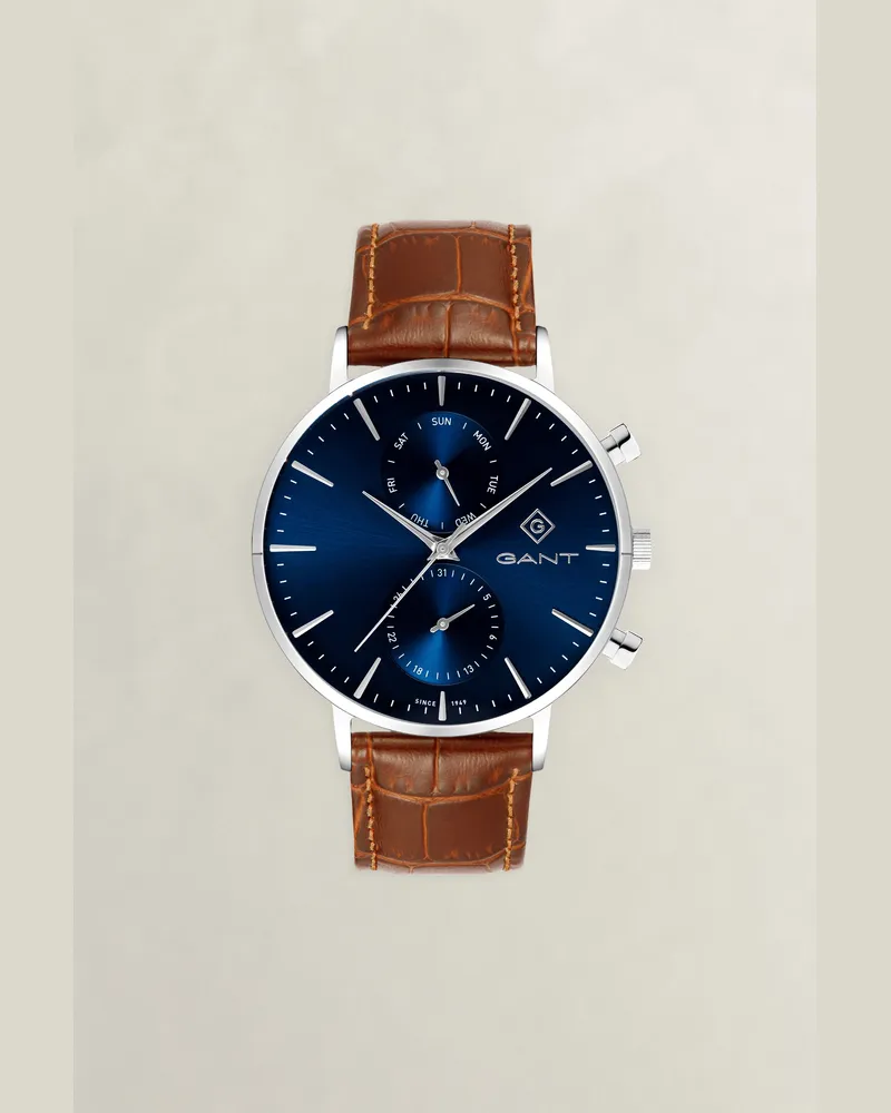 Gant Herren Park Hill Day-Date II Watch BOLD Blau Bold