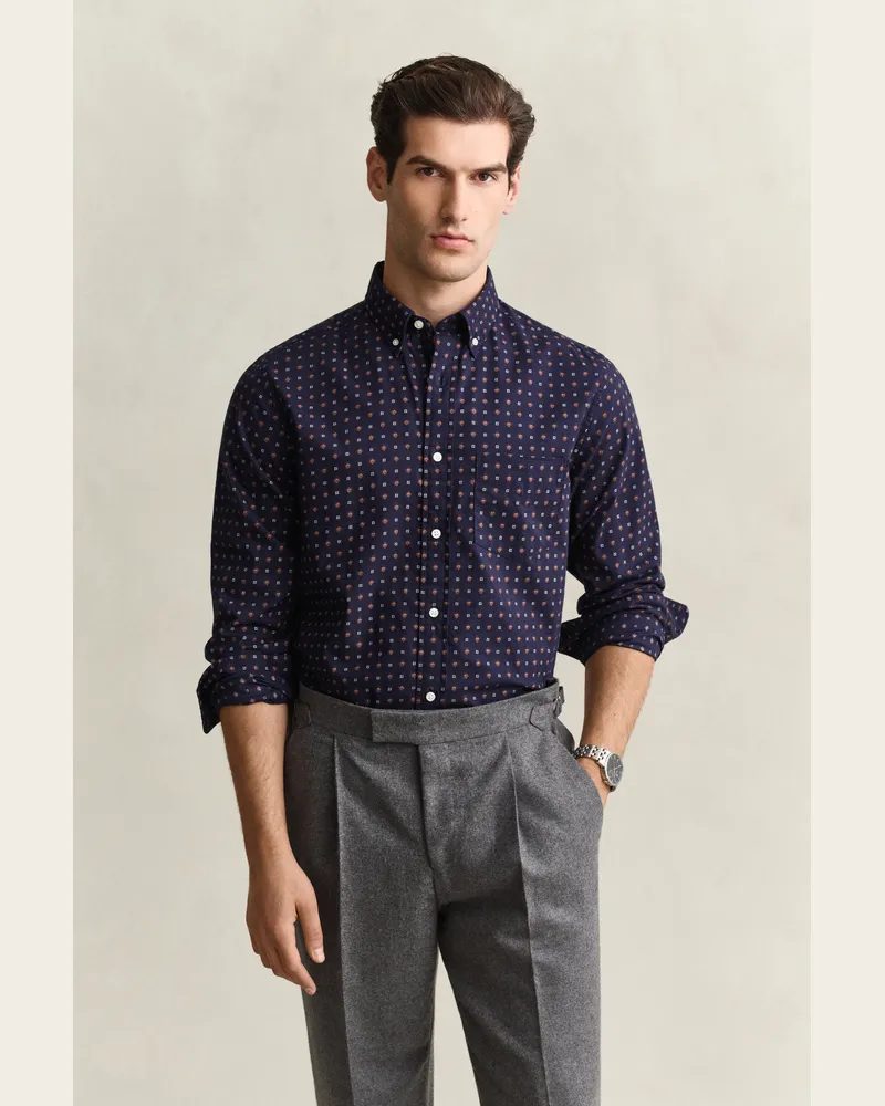 Gant Herren Paisle Twillhemd CLASSIC Blau Classic