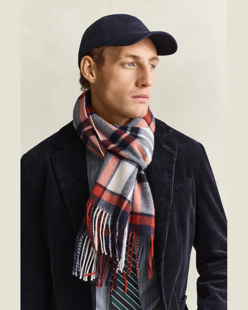 Gant Herren Karierter Wollschal CREAM Cream