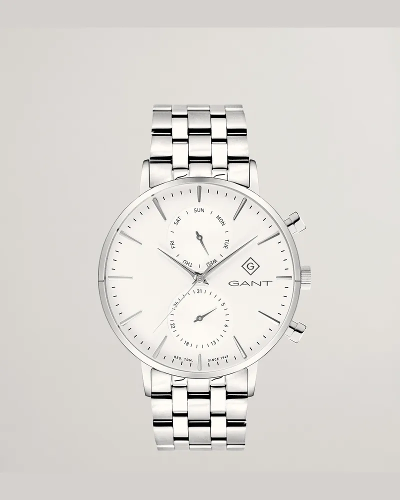 Gant Herren Park Hill Day-Date II Watch Weiß Weiß