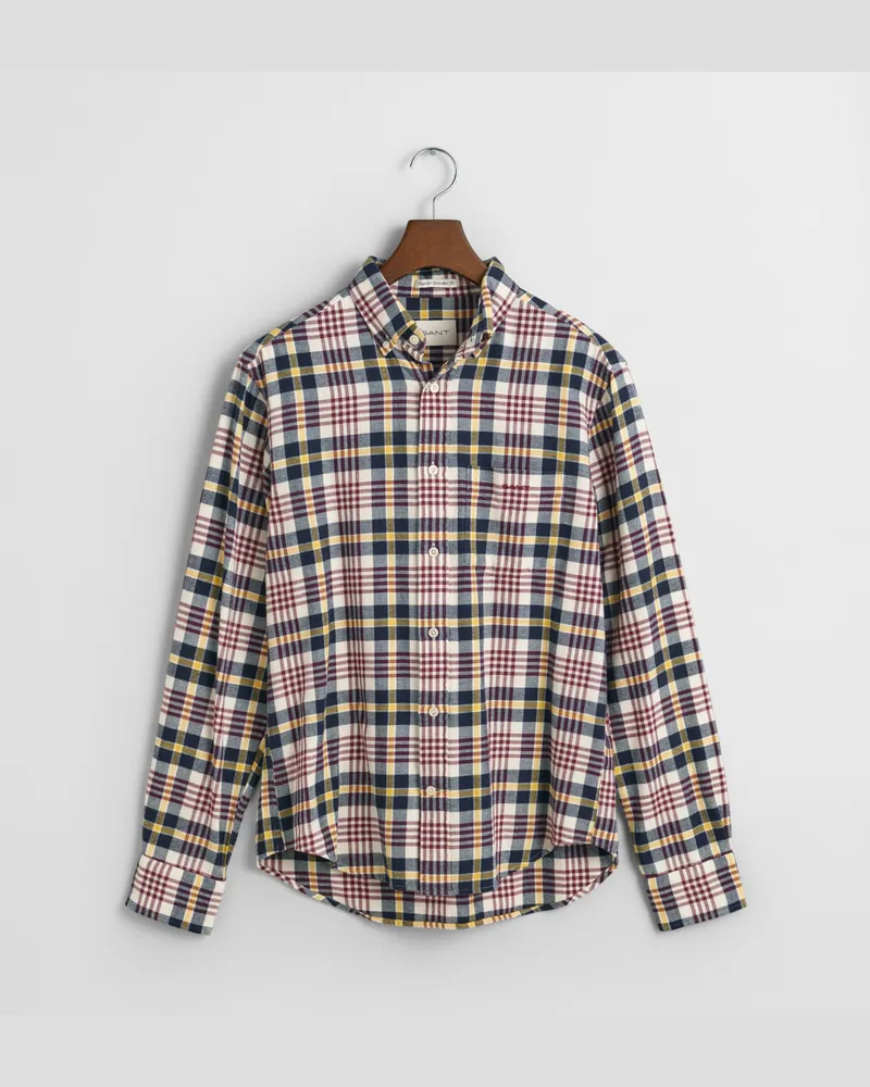 Gant Herren Regular Fit Tartan Flanellhemd 