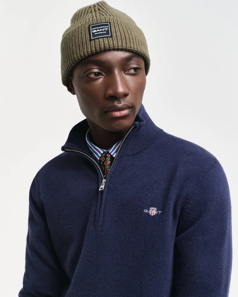 Gant Herren Gerippte Beanie aus Baumwolle 