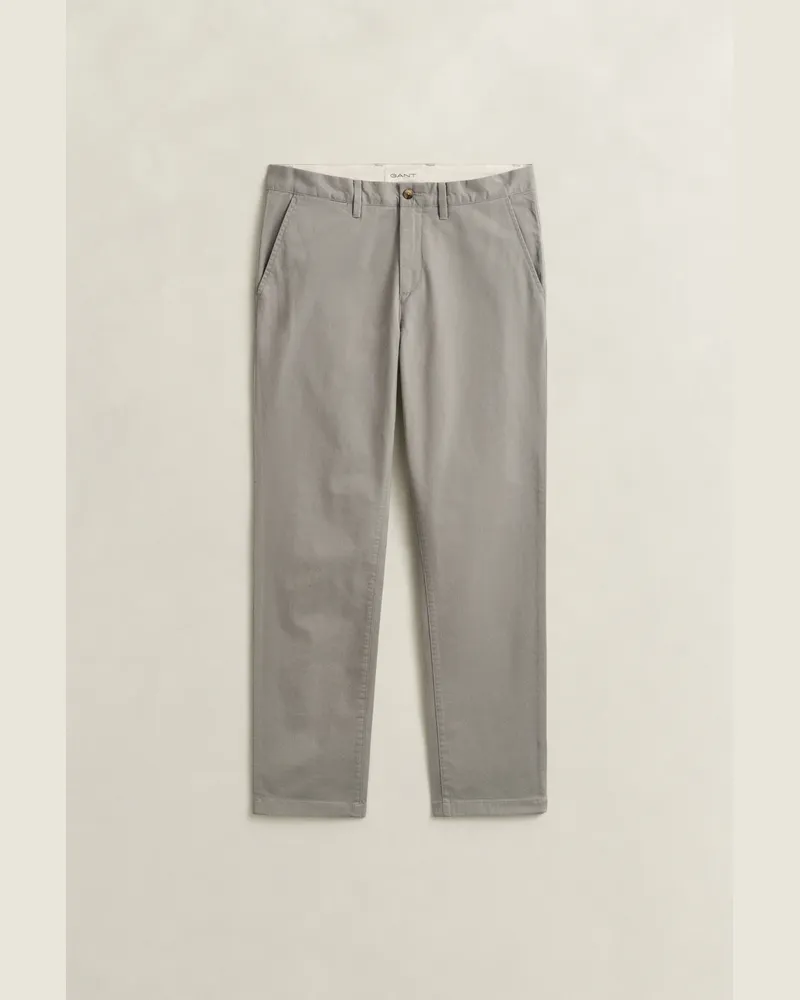 Gant Herren Classic Regular Fit Chinohose PEWTER Grau Pewter
