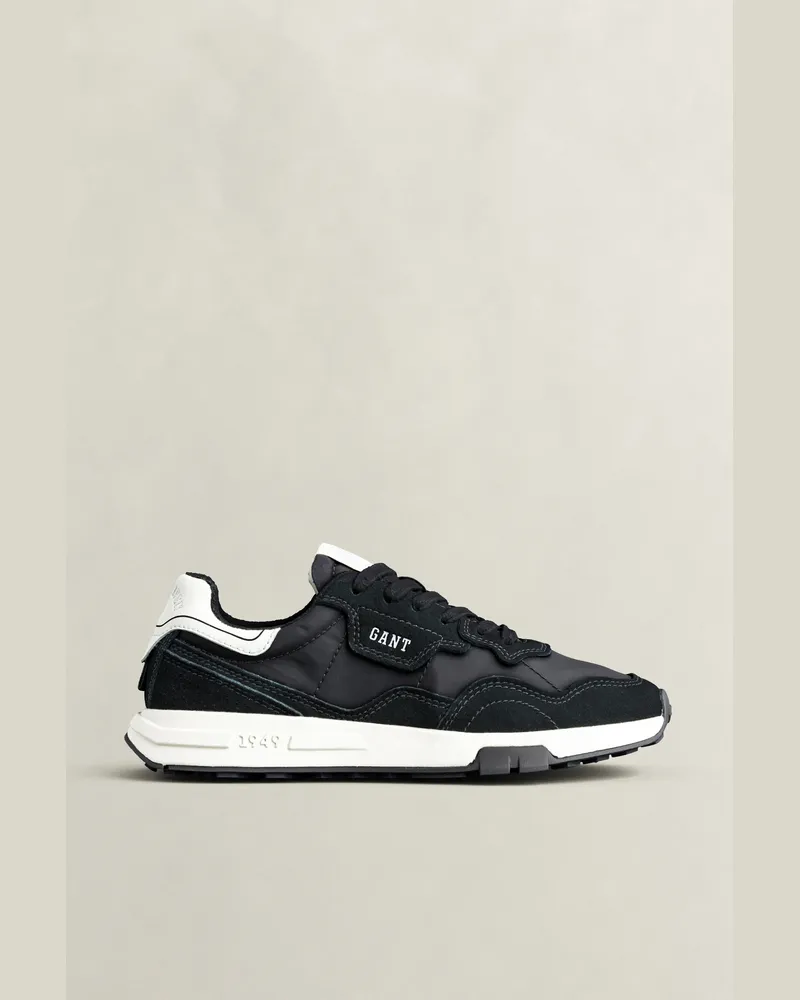 Gant Herren Youtron Sneaker aus Veloursleder Schwarz Schwarz