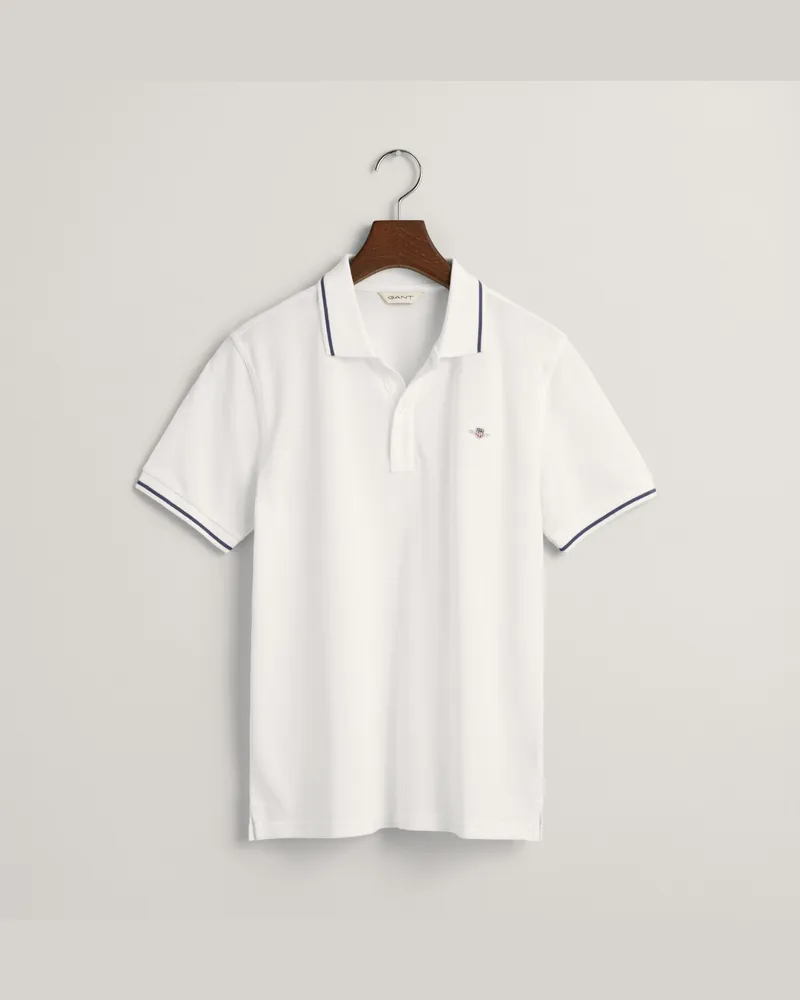 Gant Teens Teens Piqué Poloshirt mit Randstreifen 