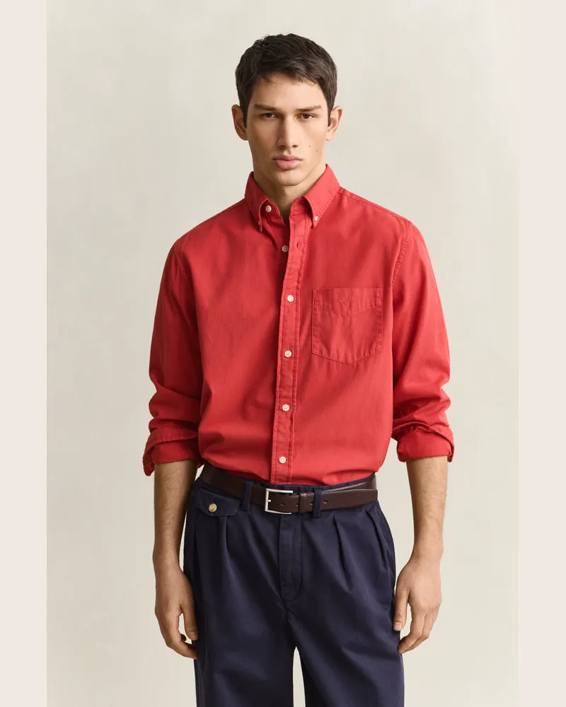 Gant Herren Regular Fit Twillhemd MAPLE FIRE Maple