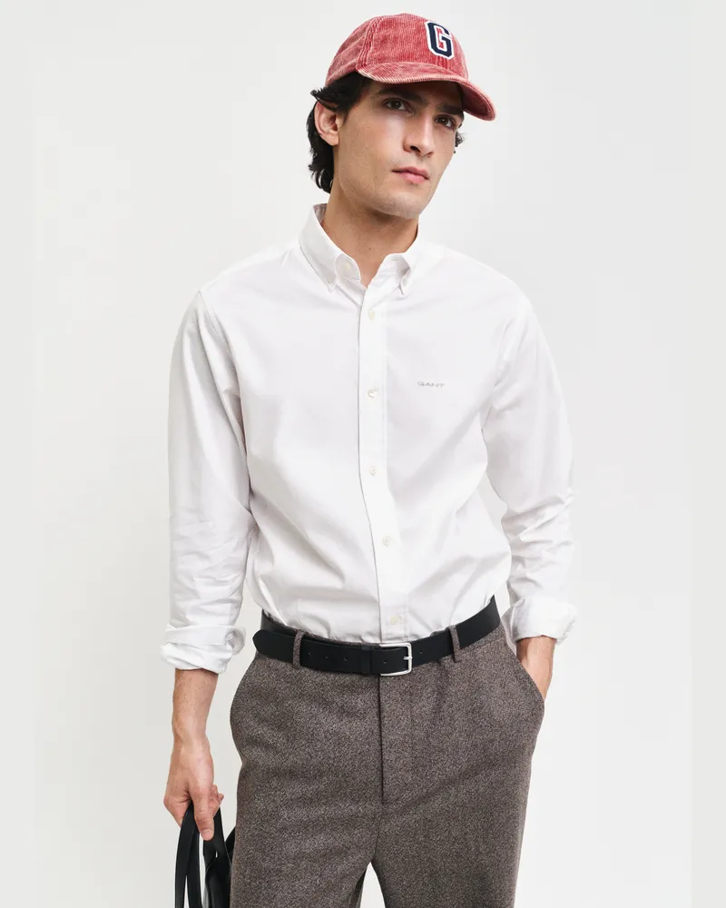Gant Herren Regular Fit Pinpoint Oxford-Hemd 