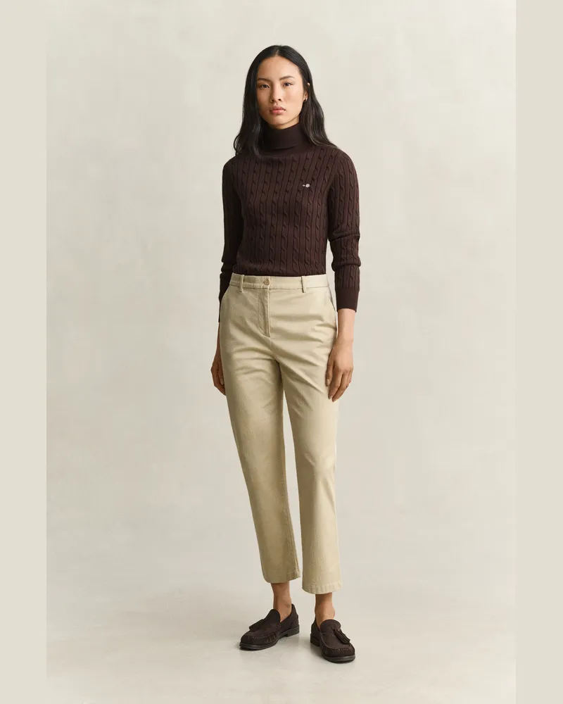 Gant Damen Classic Slim Fit Chinohose OAT BEIGE Oat