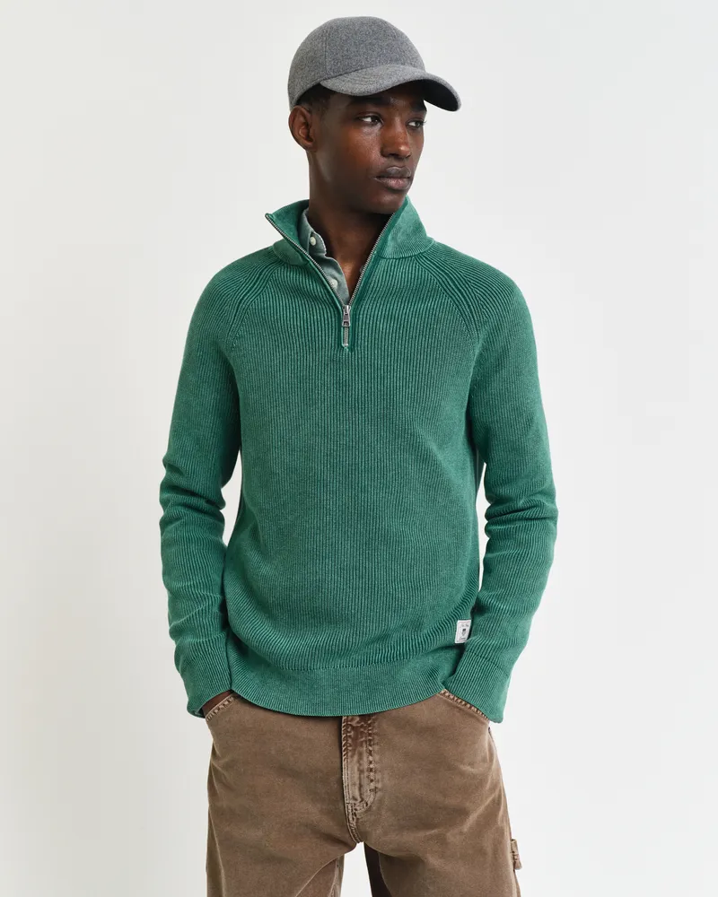 Gant Herren Gewaschener Troyer mit Rippenmuster 