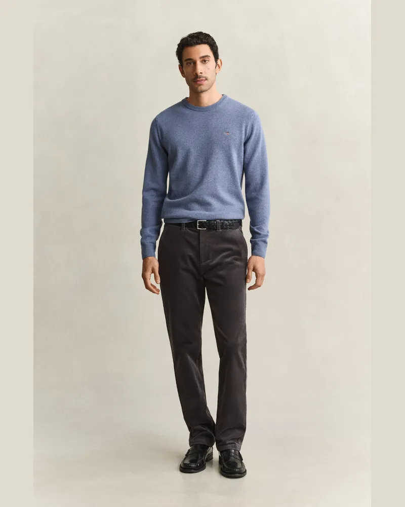 Gant Herren Regular Fit Cord Chinohose DUSKY ANTHRACITE Dusky
