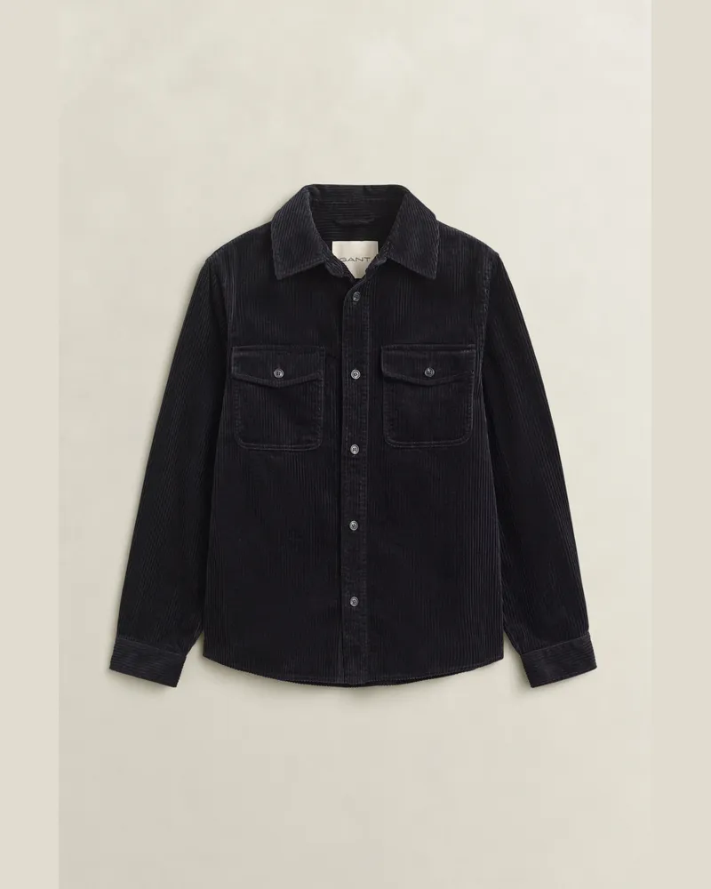 Gant Herren Cord-Hemdjacke EVENING Blau Evening