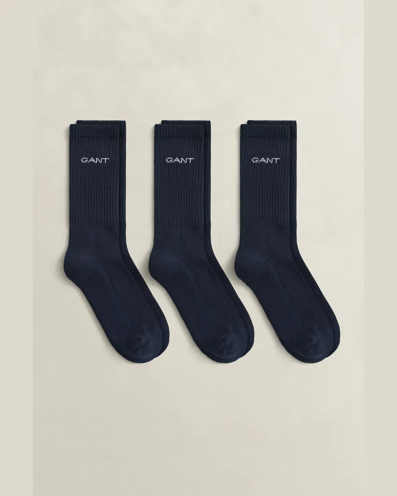 Gant Herren 3er-Pack Sportsocken MARINE Marine