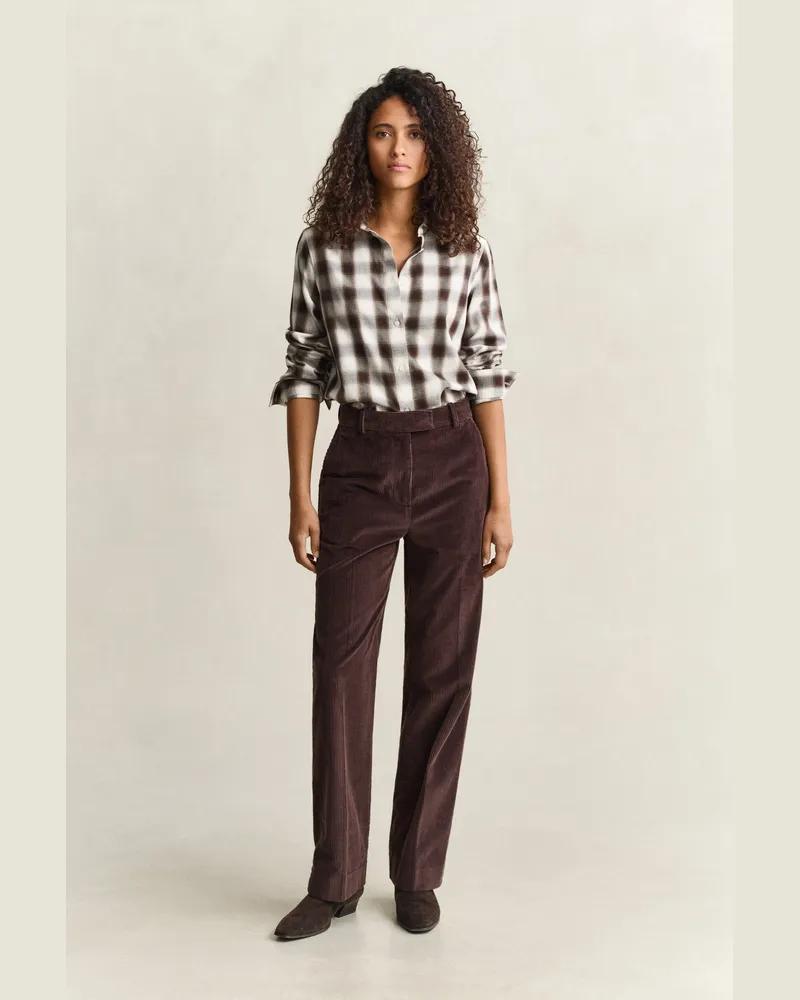 Gant Damen Formelle Cordhose DEEP Braun Deep