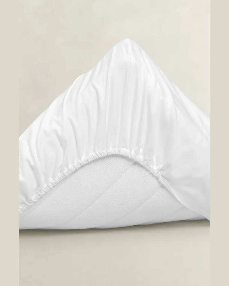 Gant Wohnaccessoires Sateen Doppel-Spannbettlaken Weiß Weiß