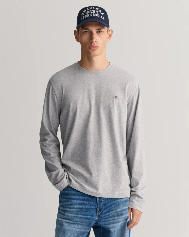 Gant Herren Shield Langarm-T-Shirt 