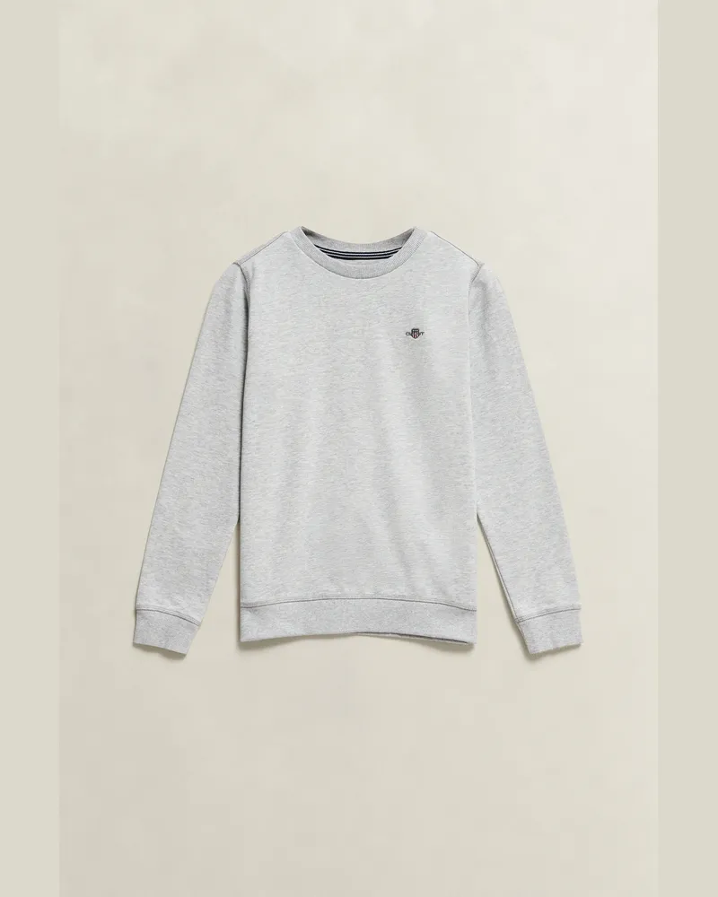 Gant Teenager Shield Sweatshirt Grau MELANGE Grau