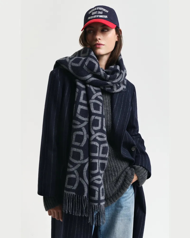 Gant Damen G Patterned Wollschal 