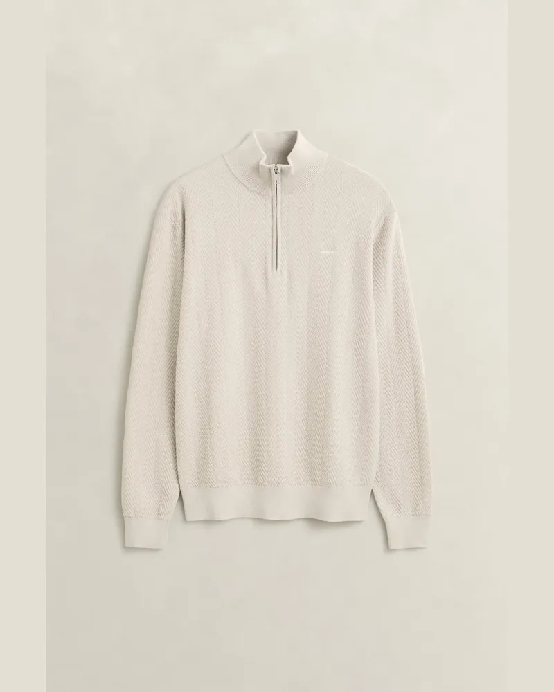 Gant Herren Troyer mit Fischgrätmuster CLAY BEIGE Clay