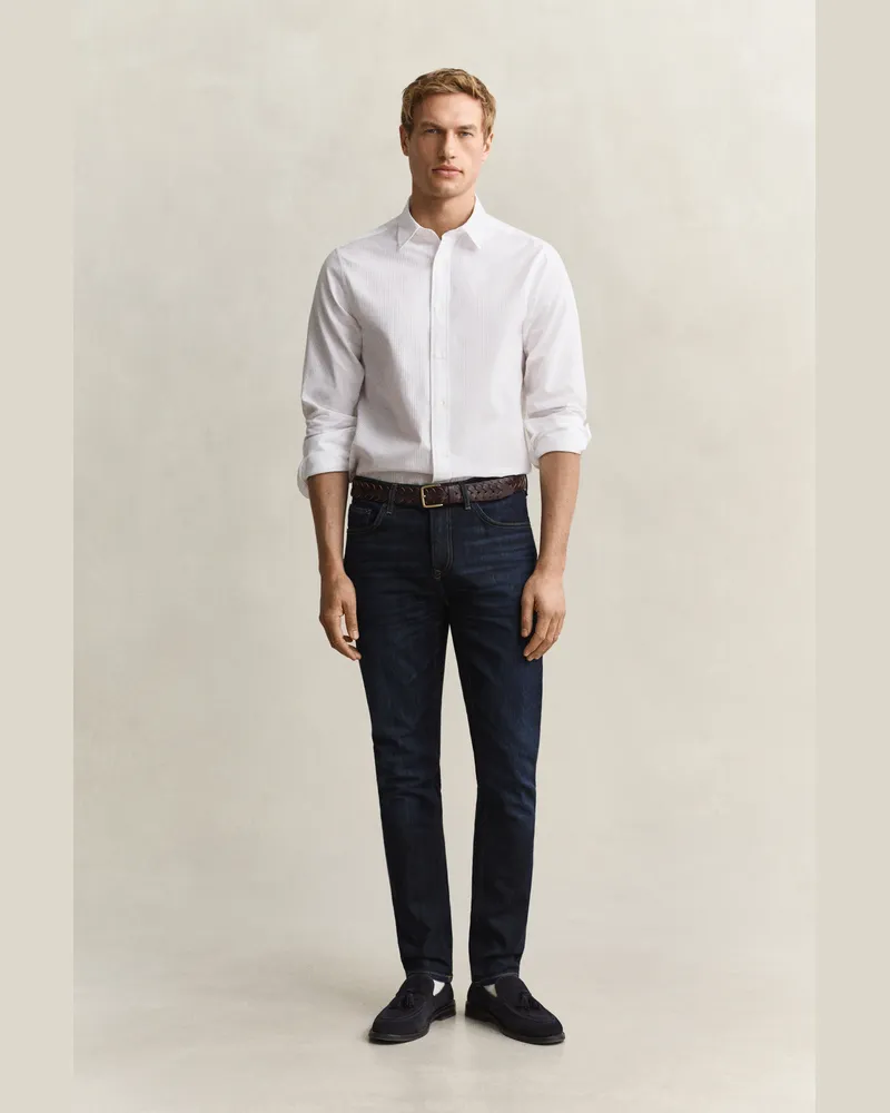 Gant Herren Slim Jeans DARK Blau BROKEN IN Dark