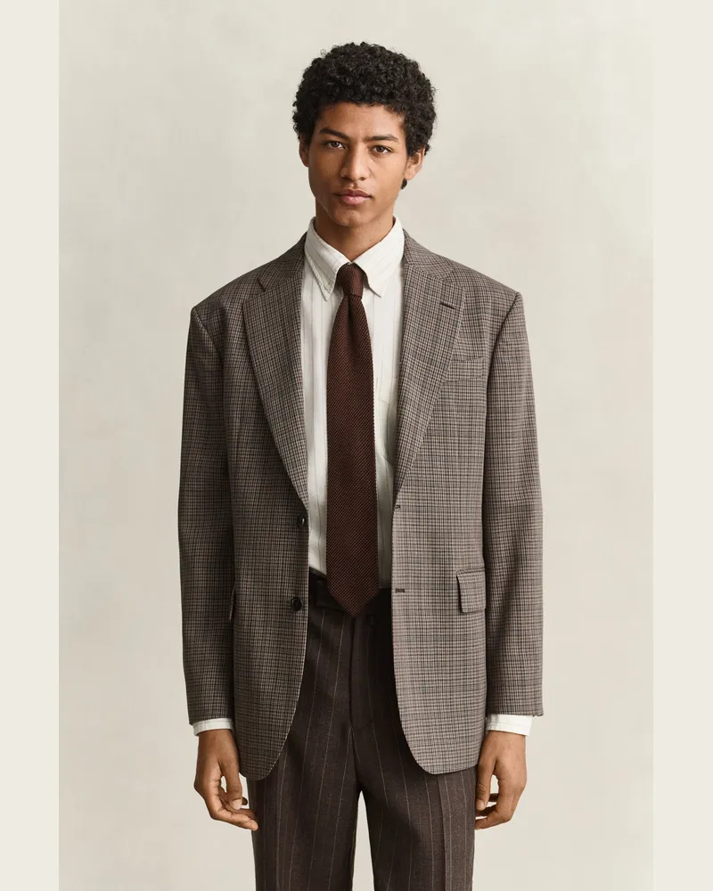 Gant Herren Formelles Anzugjackett DUSKY ANTHRACITE Dusky