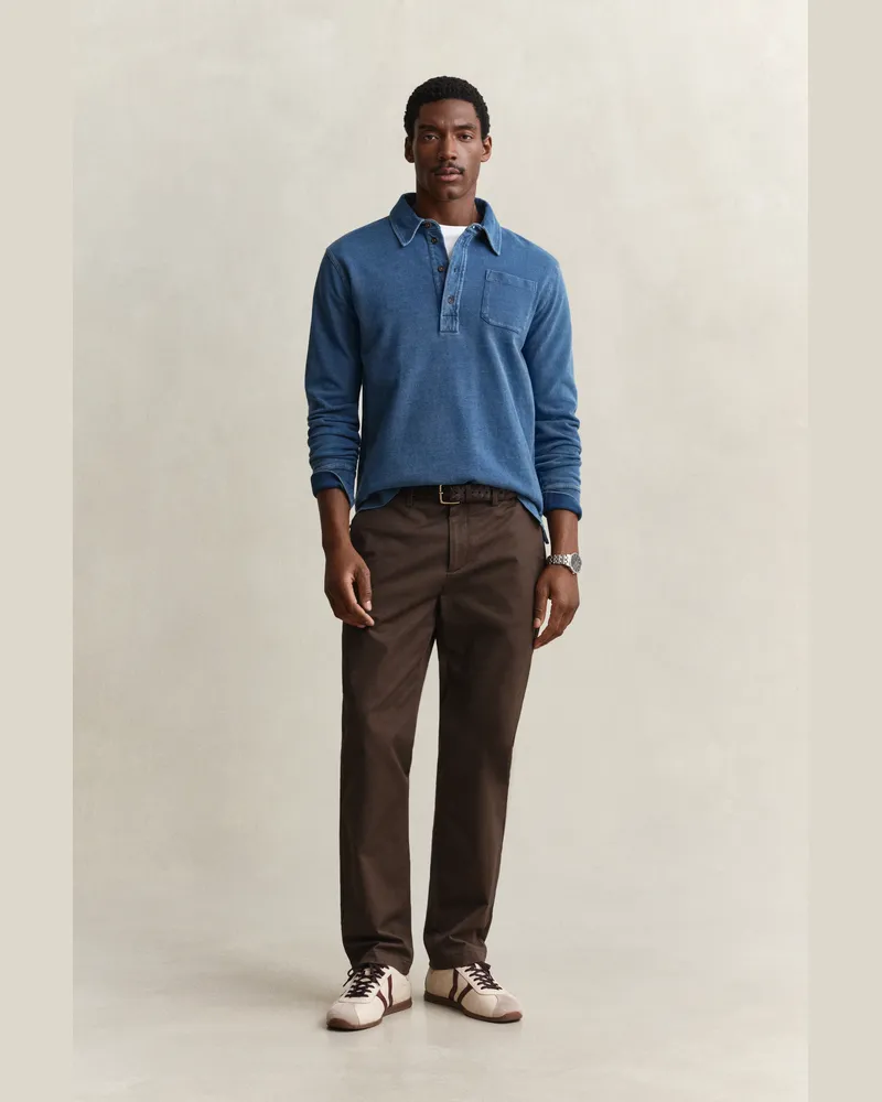 Gant Herren Elegante Regular Fit Chinohose SHADOW Braun Shadow