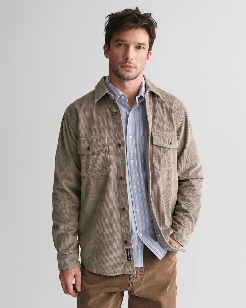 Gant Herren Regular Fit Cord Hemdjacke