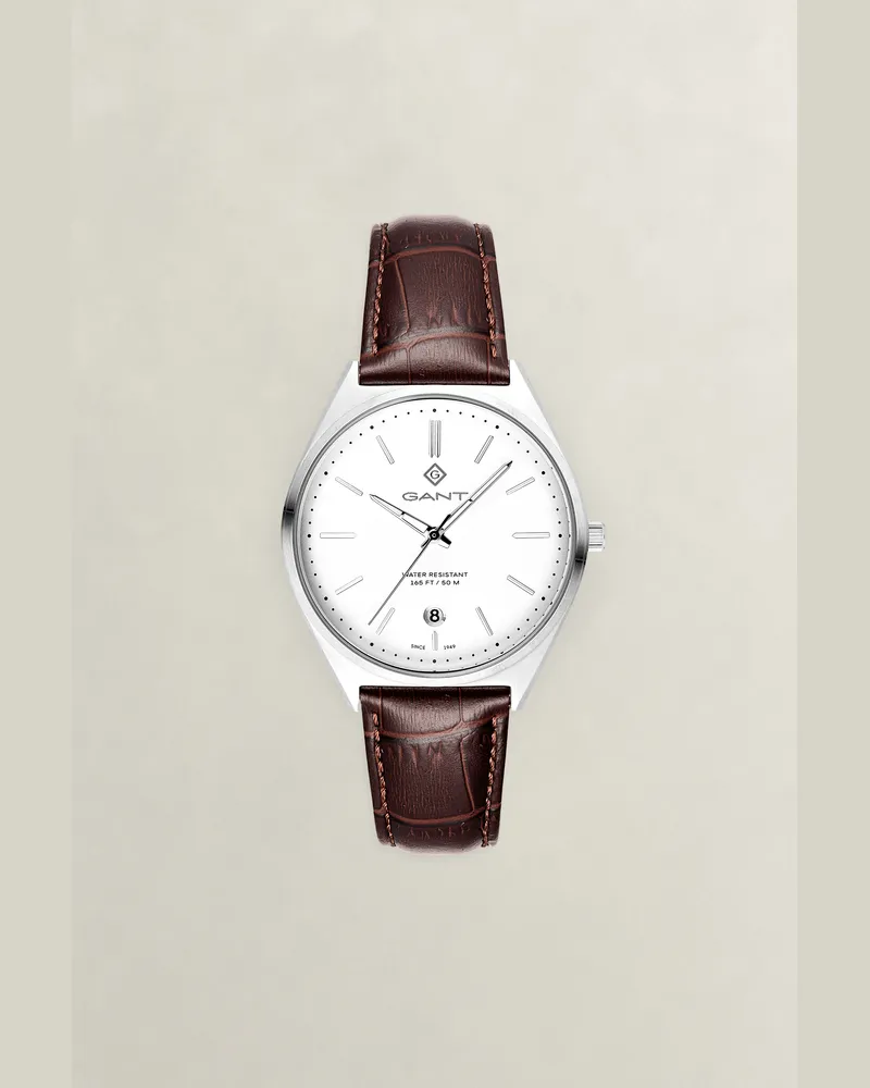 Gant Herren Armbanduhr Abington Weiß Weiß