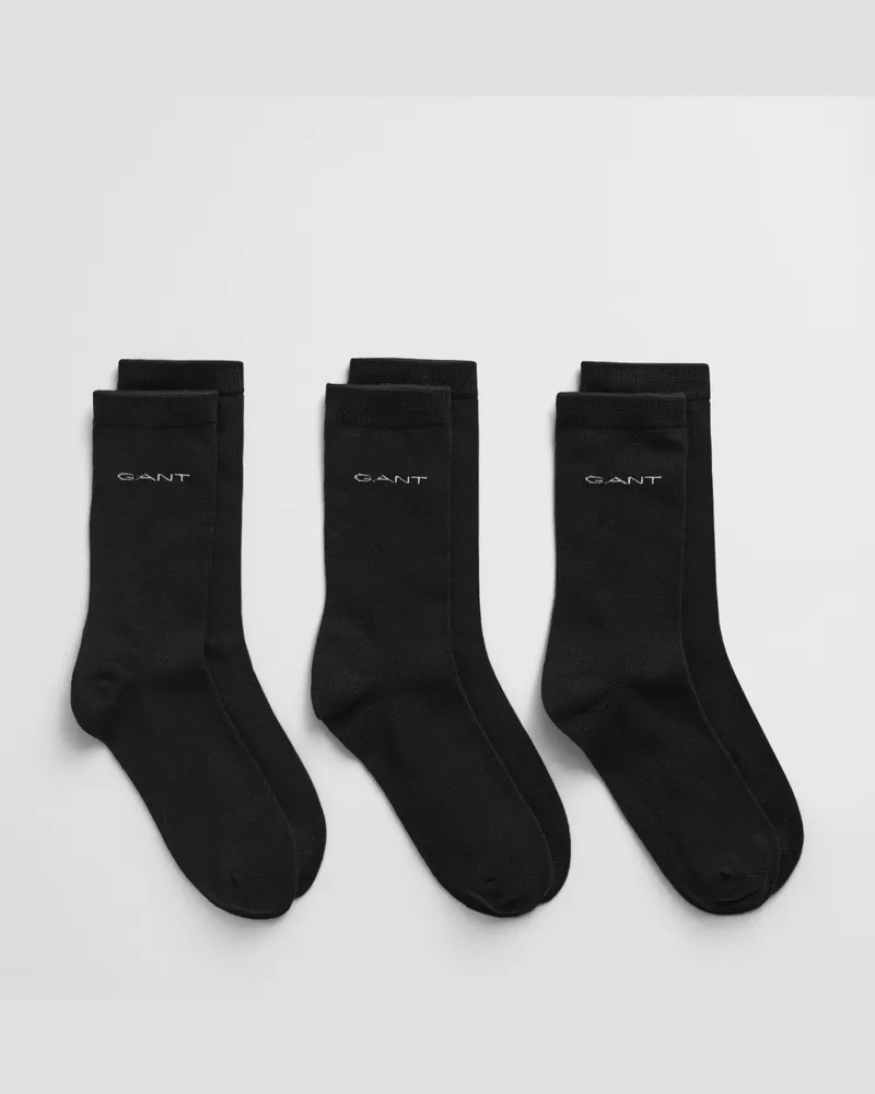 Gant Damen 3er-Pack Weiche Baumwollsocken 