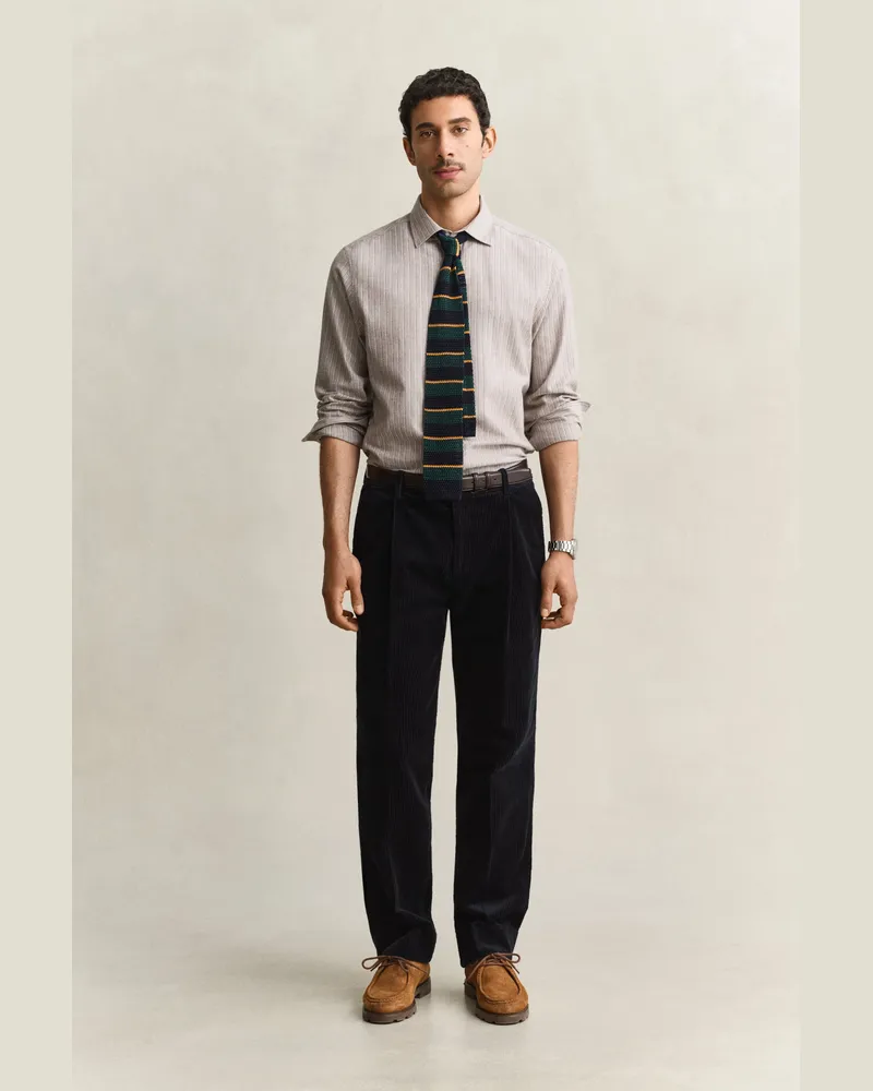 Gant Herren Cord Anzughose EVENING Blau Evening