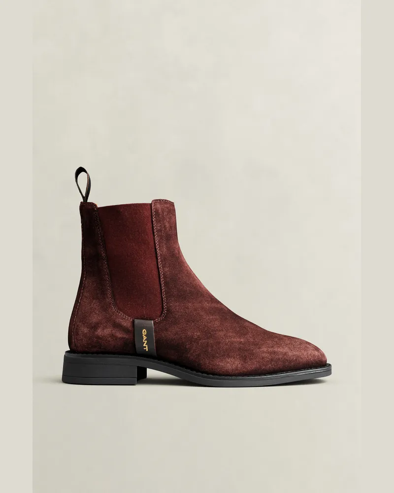 Gant Damen Fayy Stiefel aus Veloursleder DEEP GRAPE WINE Deep