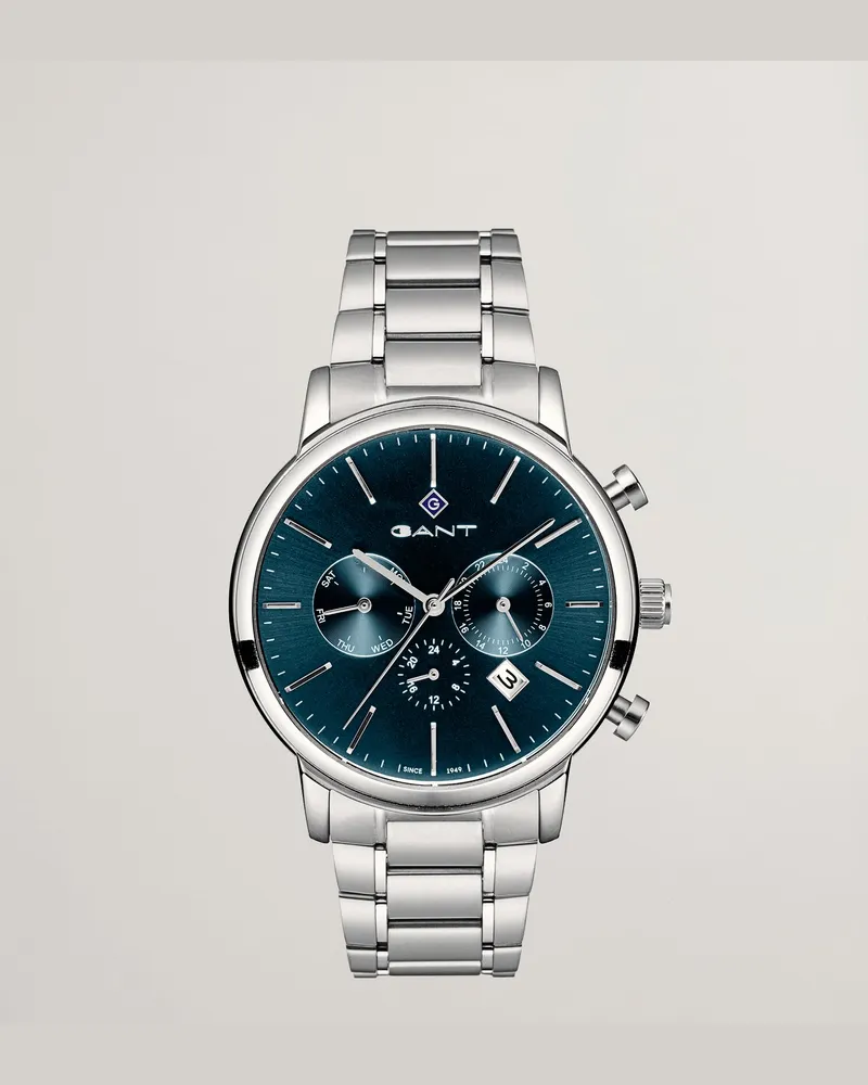 Gant Herren Cleveland Armbanduhr DENIM Blau MELANGE Denim